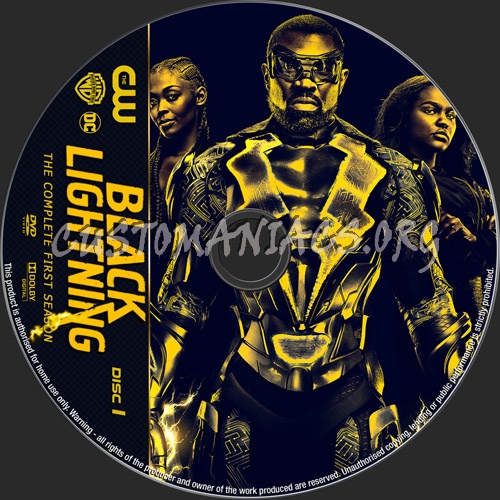 black Lightning Season 1 dvd label