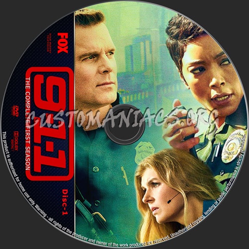 9-1-1 Season 1 dvd label