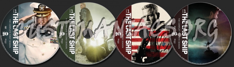 The Last Ship Seasons 1-4 dvd label