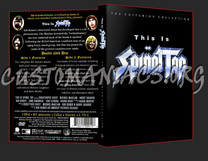 012 - This is Spinal Tap dvd cover