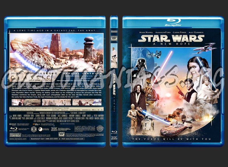 Star Wars : Episode IV - A New Hope blu-ray cover