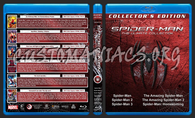 Spider-man: The Ultimate Collection blu-ray cover