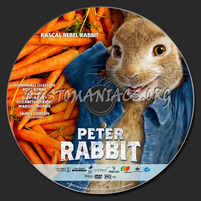 Peter Rabbit (2018) dvd label