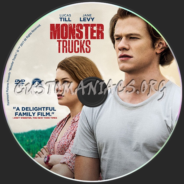 Monster Trucks dvd label