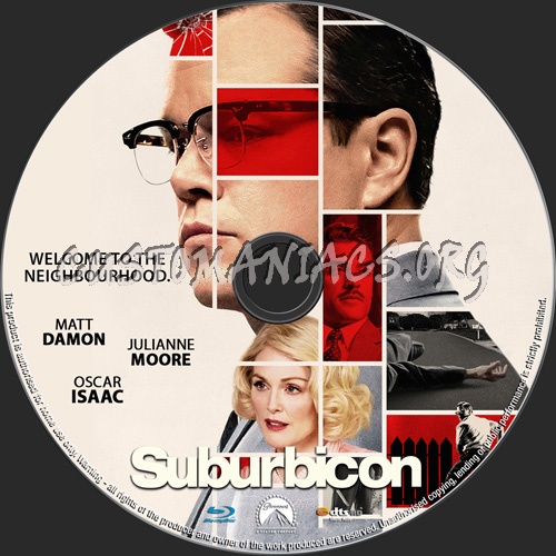 Suburbicon blu-ray label