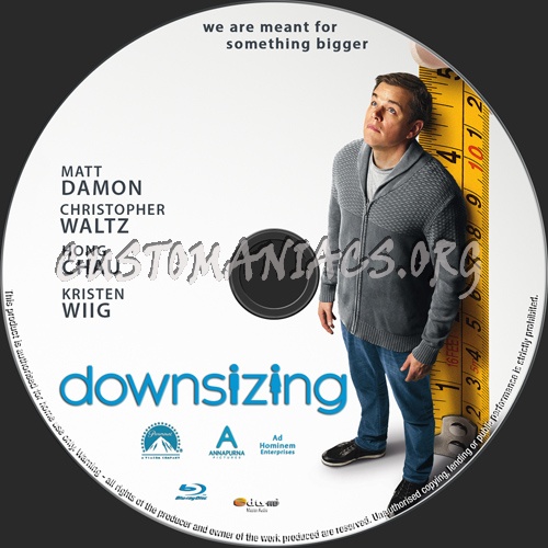 Downsizing blu-ray label