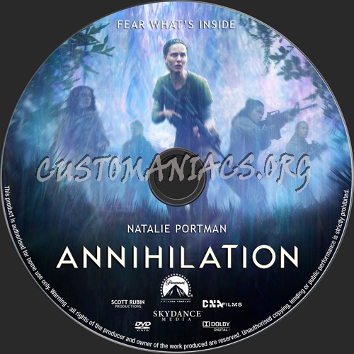 Annihilation dvd label