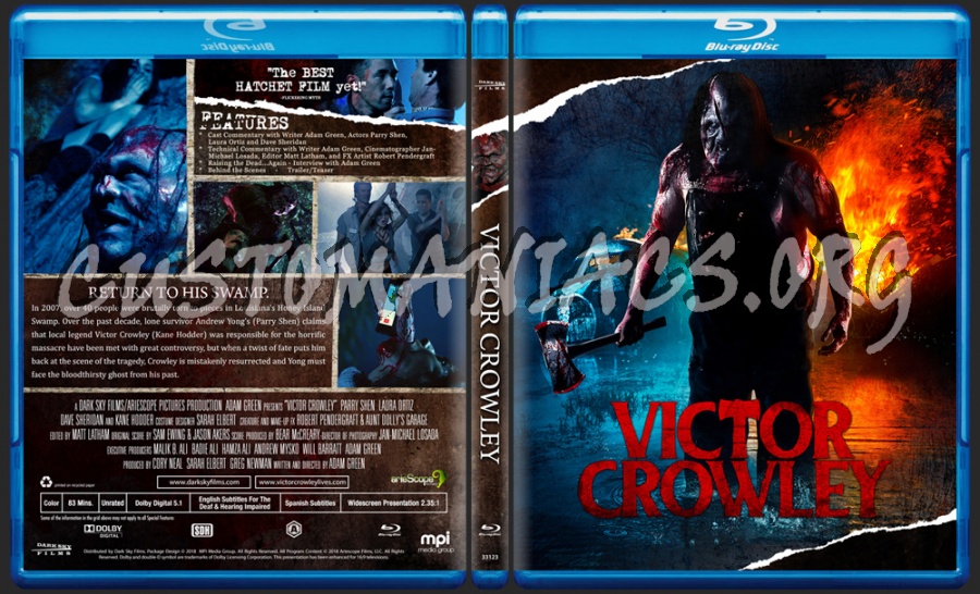 Victor Crowley aka Hatchet 4 blu-ray cover