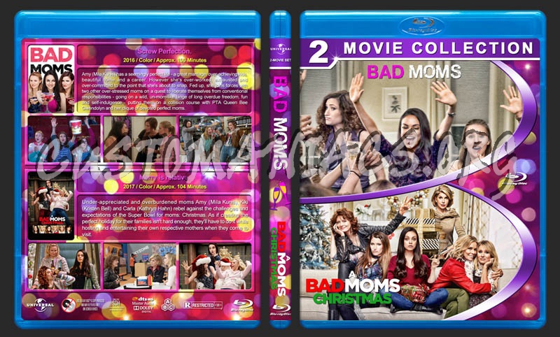 Bad Moms / A Bad Moms Christmas Double Feature blu-ray cover