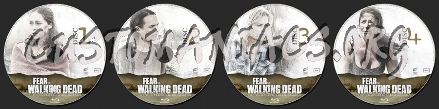 Fear the Walking Dead Season 3 blu-ray label