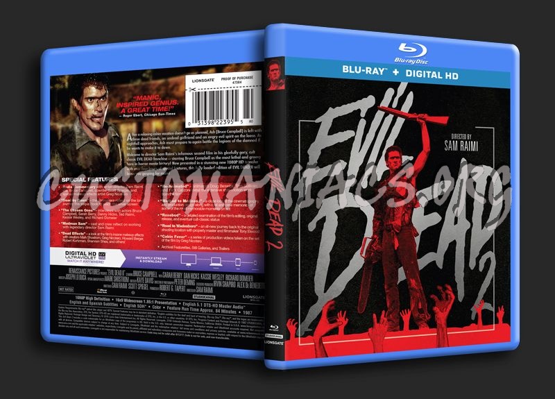 Evil Dead 2 blu-ray cover