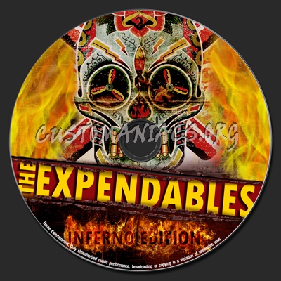 The Expendables dvd label