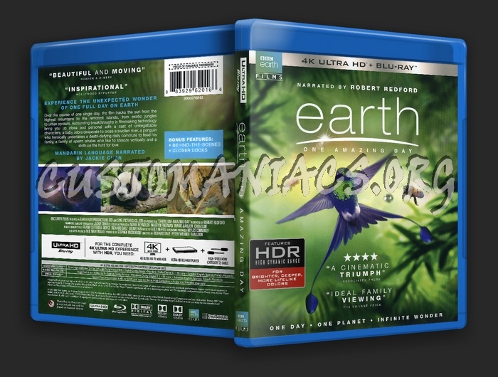 Earth One Amazing Day 4K blu-ray cover