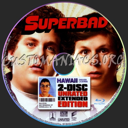 Superbad blu-ray label