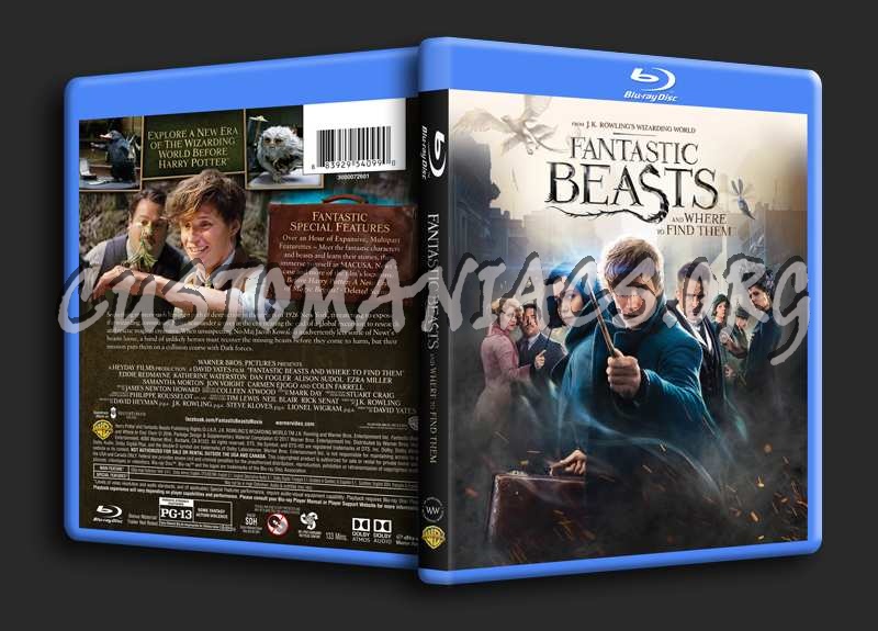 Fantastic Beasts and Where To Find Them blu-ray cover