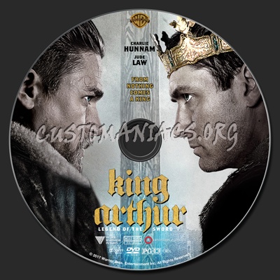 King Arthur: Legend Of The Sword dvd label