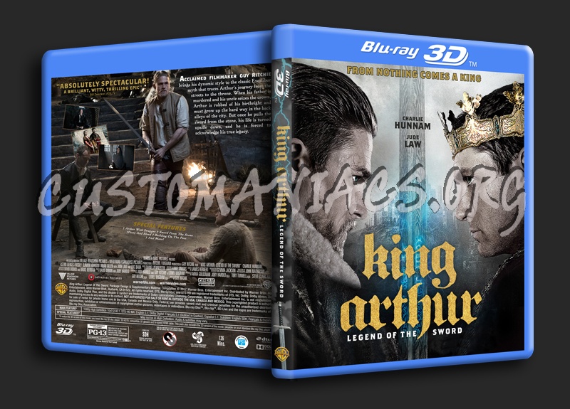 King Arthur: Legend Of The Sword 3D dvd cover