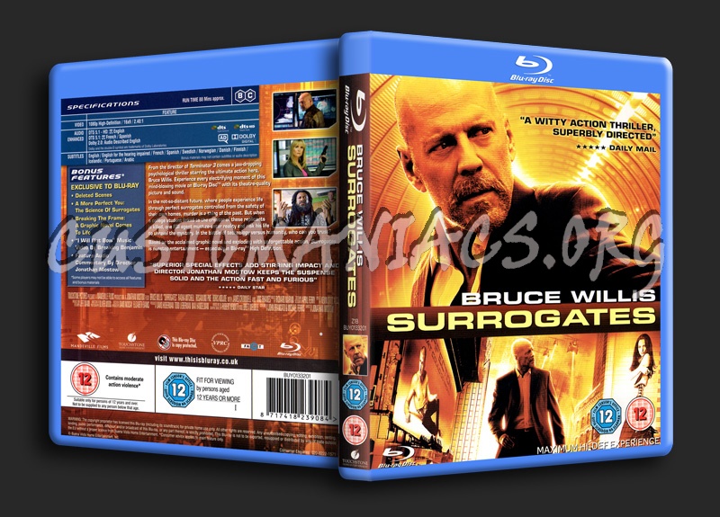 Surrogates blu-ray cover