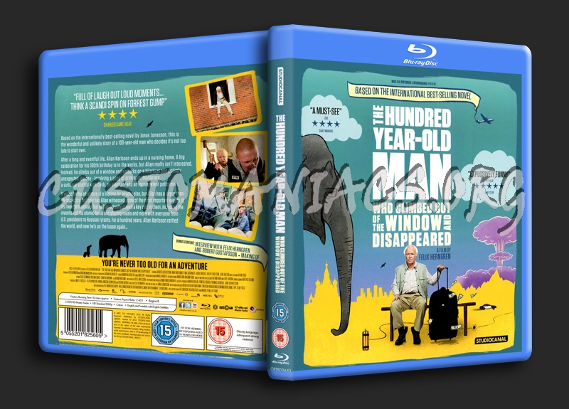 The Hundred Year-Old Man Who Climbed Out of the Window and Disappeared blu-ray cover