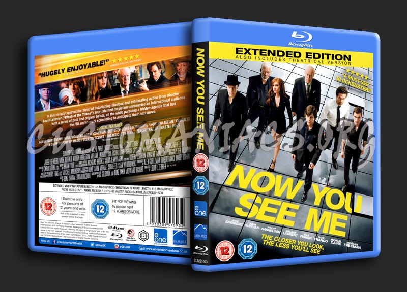 Now You See Me blu-ray cover