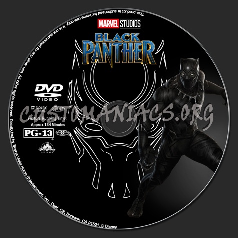 Black Panther dvd label