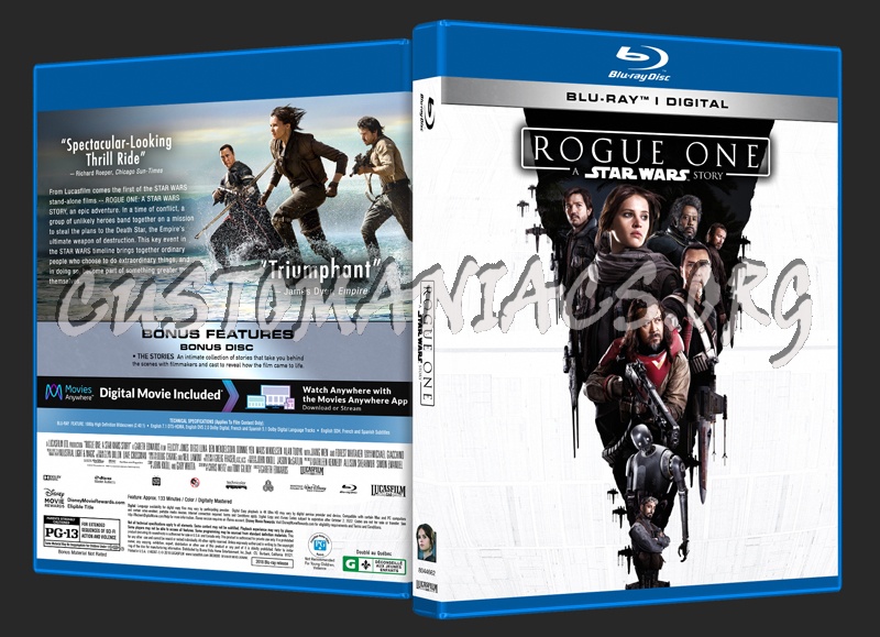 Rogue One - A Star Wars Story (2D) blu-ray cover