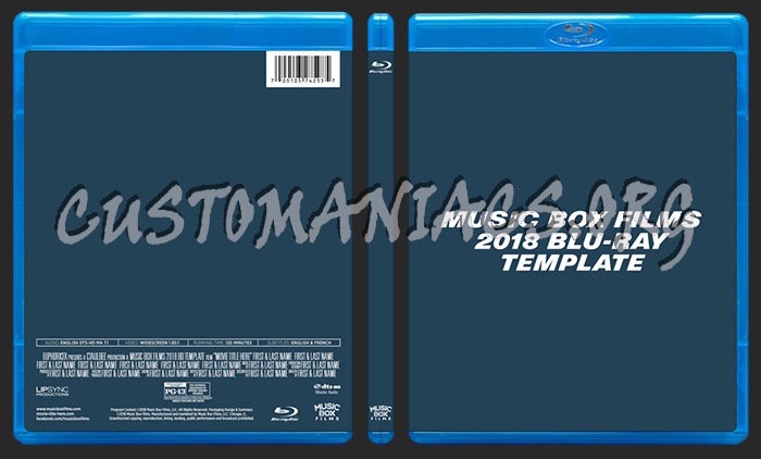 Music Box Films (2018) Blu-ray Template dvd label