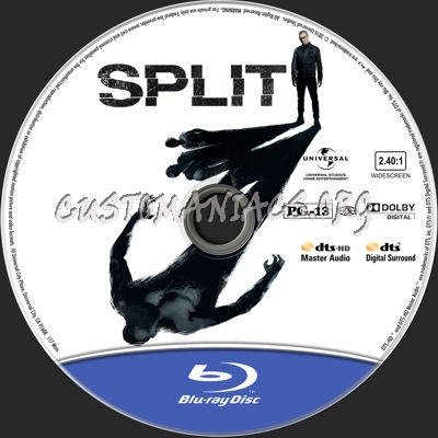 Split blu-ray label