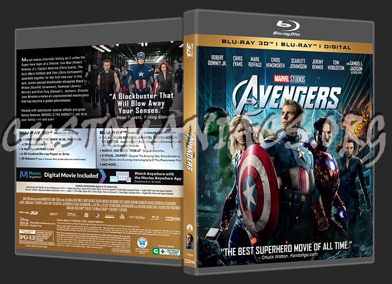 The Avengers (2D/3D/4K) blu-ray cover