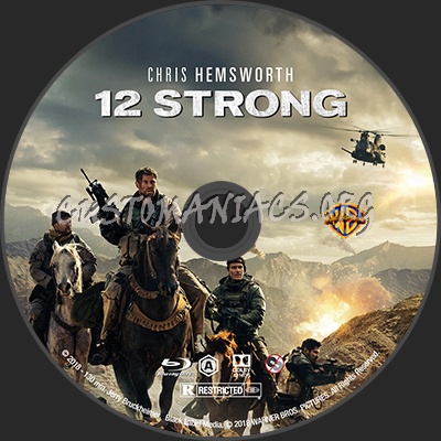 12 Strong blu-ray label