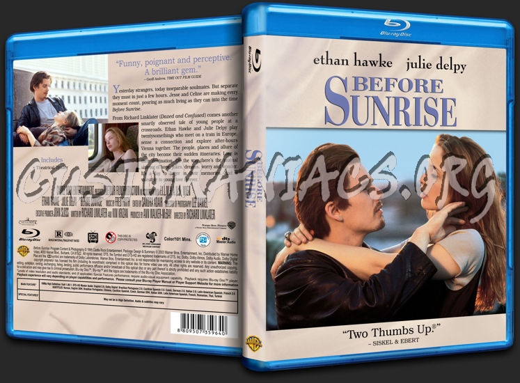 Before Sunrise blu-ray cover