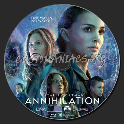 Annihilation blu-ray label