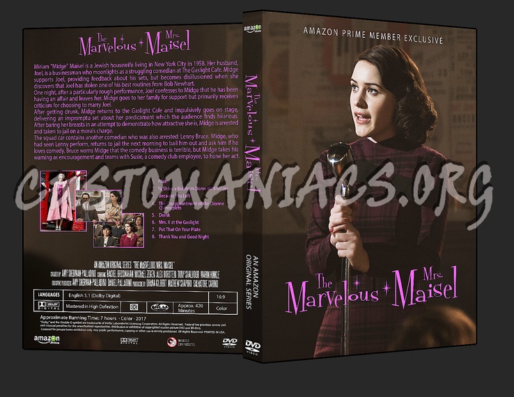 The Marvelous Mrs Maisel dvd cover