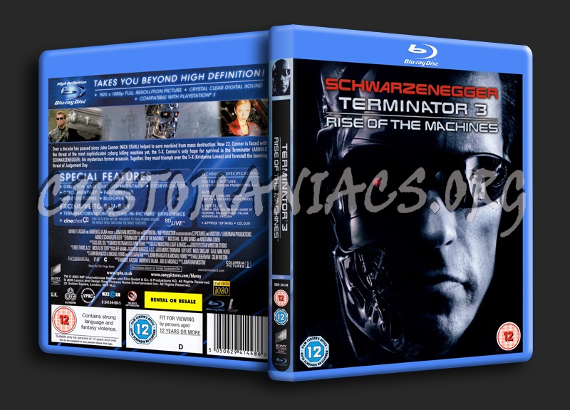 Terminator 3: Rise of the Machines blu-ray cover