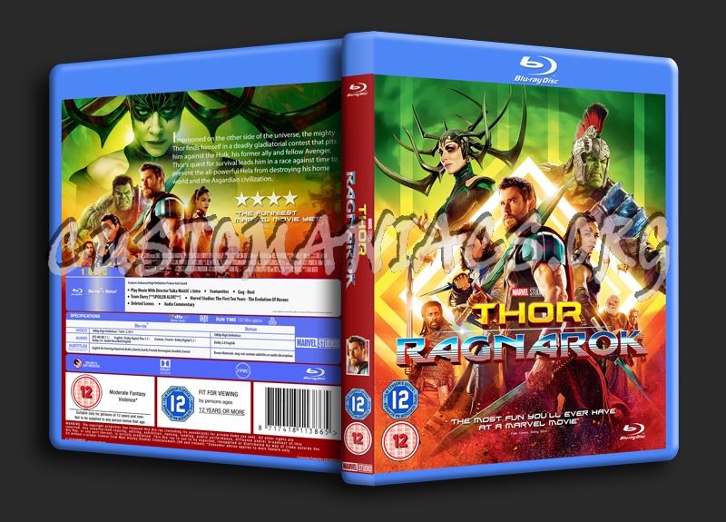 Thor: Ragnarok blu-ray cover