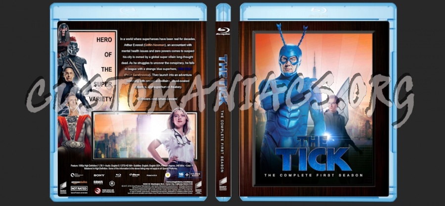 The Tick (2016) - Season 1 blu-ray cover