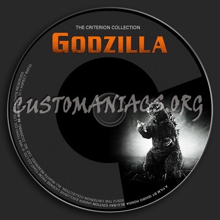 594 - Godzilla dvd label