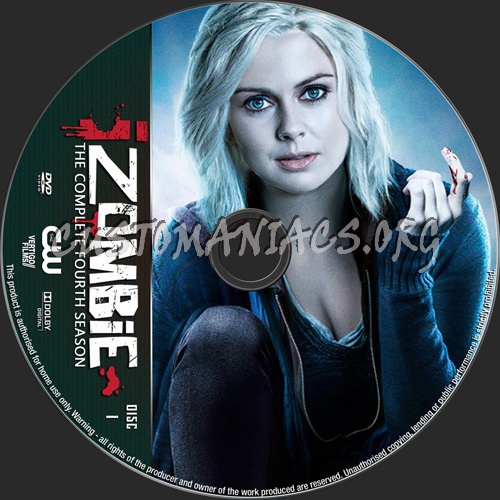 iZombie Season 4 dvd label