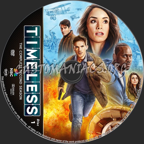 Timeless Season 2 dvd label