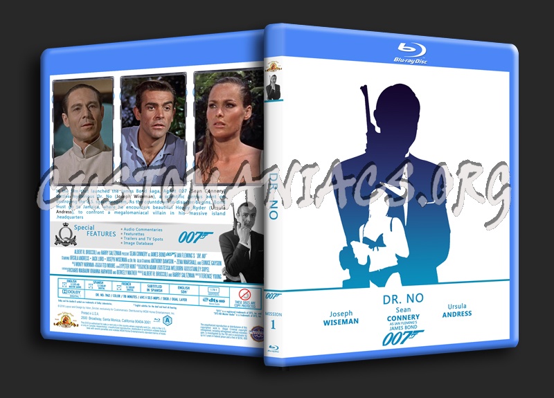Dr. No - The James Bond 007 Collection blu-ray cover