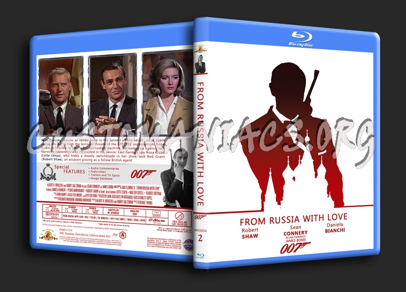 From Russia With Love - The James Bond 007 Collection blu-ray cover