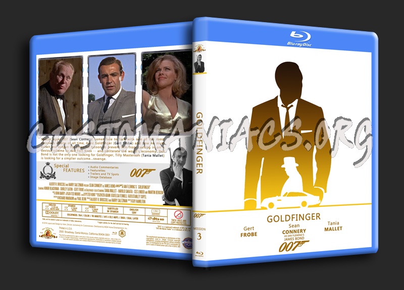 Goldfinger - The James Bond 007 Collection blu-ray cover