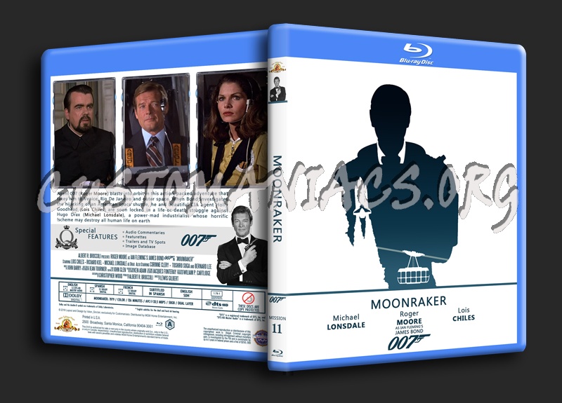 Moonraker - The James Bond 007 Collection blu-ray cover