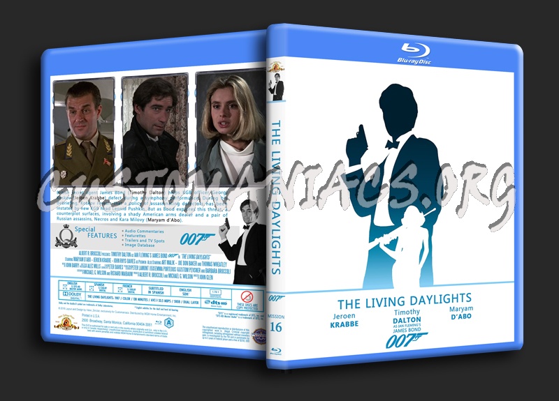 The Living Daylights - The James Bond 007 Collection blu-ray cover
