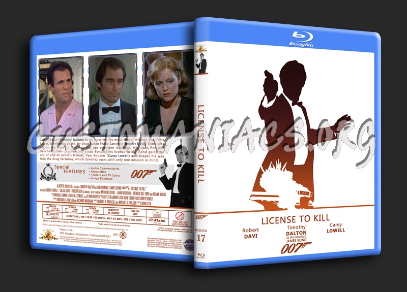 License To Kill - The James Bond 007 Collection blu-ray cover