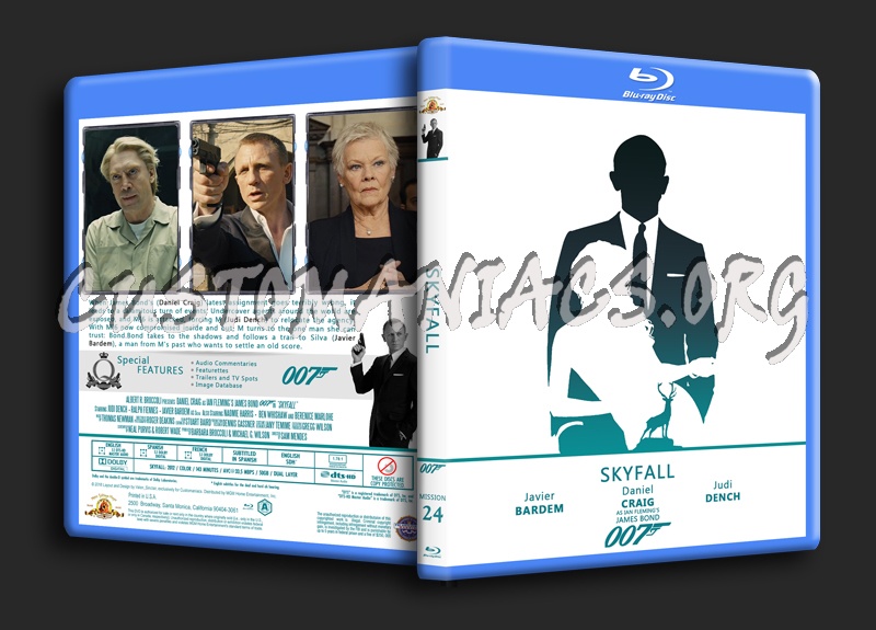 Skyfall - The James Bond 007 Collection blu-ray cover