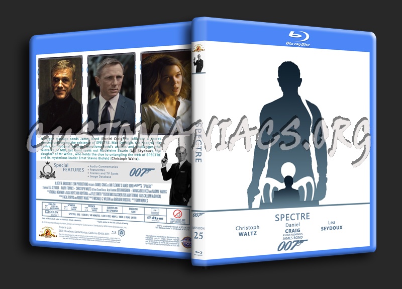 Spectre - The James Bond 007 Collection blu-ray cover