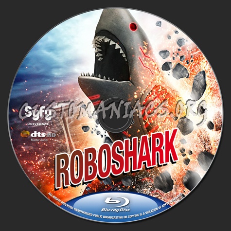 Roboshark blu-ray label