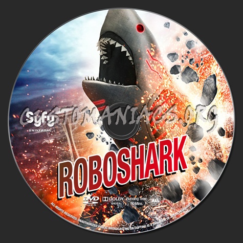 Roboshark dvd label