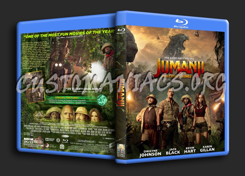 Jumanji: Welcome To The Jungle dvd cover